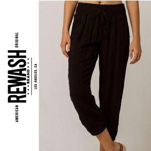 Rewash Black Capri Joggers